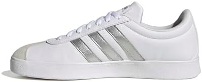adidas VL COURT BASE Kadın Ayakkabı Düşük Taban (Futbol Dışı), ftwr white/silver met./grey one, 36 2/3 — Amazon ürün görseli