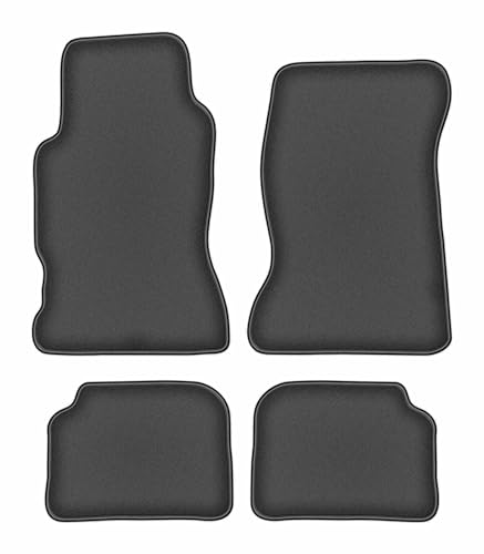 Tapis de sol graphite pour Honda Legend II coupé résistant et antidérapant
