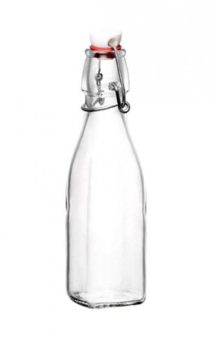 Bormioli - Bottiglia di vetro serie Swing, con chiusura a gancio 0.25 Liter