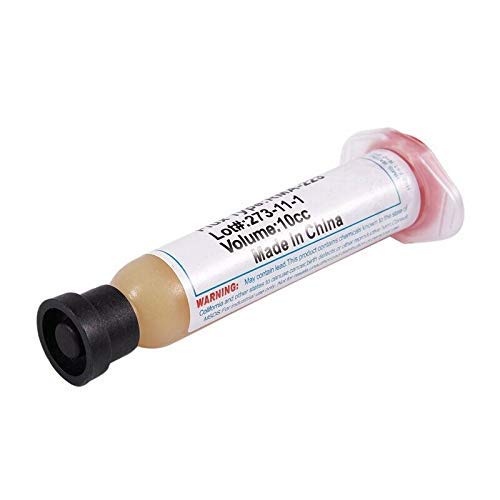 Image of Geek Lab Solder Flux Paste, Amtech RMA-223 PCB PGA BGA SMD Soldering Flux Paste, 10CC Convenient Syringe Tube. Portable Welding Flux for Phone BGA IC Chips Repair & Also For Electronics Assembly 5U