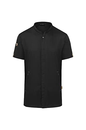 Veste de cuisine Karlowsky JM 36 Passion Green, l'excellence du textile recyclé noir