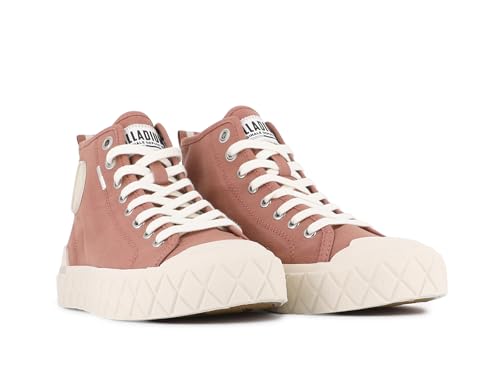 Image of Palladium Unisex Palla Ace Mid Organic Canvas Lace Up Sneaker