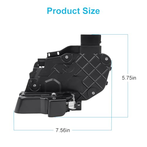 Image of Rear Right Passenger Side Door Latch Lock Actuator Compatible with Land Rover LR2 LR3 LR4 Range Rover Evoque Range Rover Sport Door Lock Actuator Replacement for LR011302 LR072414 LR091360