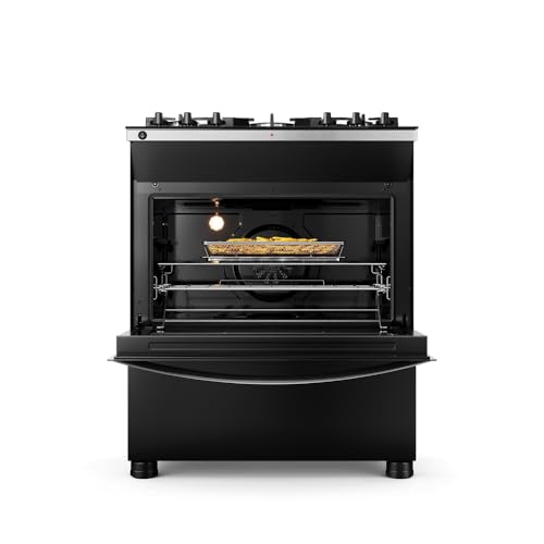 Fogão Brastemp 5 Bocas Preto Com Mesa de Vidro, Função Air Fryer e Turbo Chama – BFS5LAE 220V