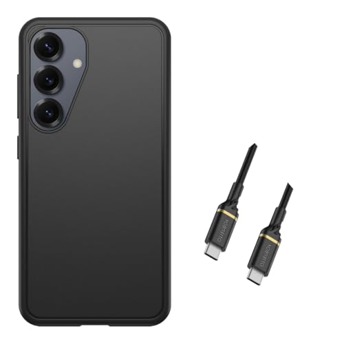 Image of OtterBox Symmetry Series Case for Samsung Galaxy S25 - Magnet Case - USB-C to USB -C Cable Included - Non Retail Packaging - Black