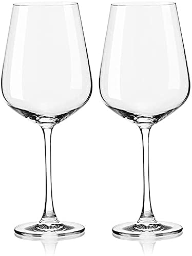 Verre à vin rouge grand format 650 ml lot de 2 verres à pied tasse à vin de table