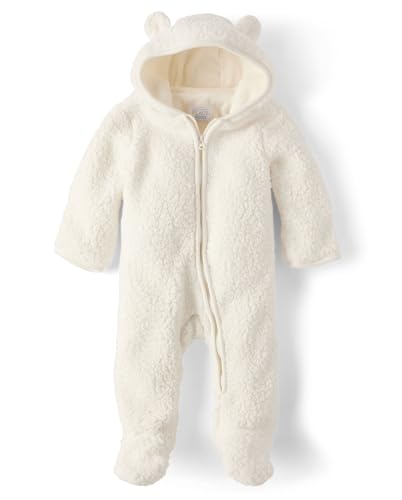 Children's Place Unisex Baby Fleece Hoodie Snowsuit