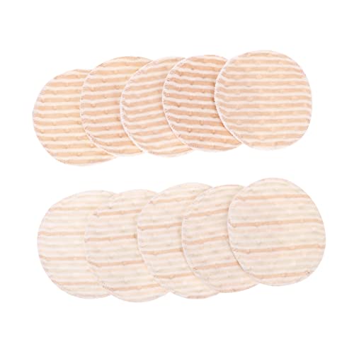 SUPVOX Nursing Supplies 10 Pack Reusable Breast Pads Breathable Soft Leakproof Comfortable for Daily Use