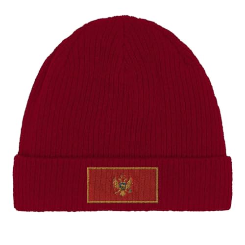 Bonnet en coton drapeau du Monténégro aux finitions soignées et durables