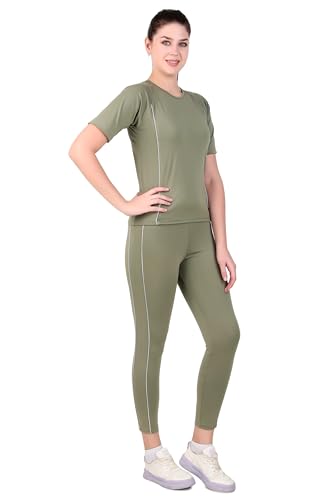 Image of Benzos Women's Body Fitted Gym Running Sports Track Suit | Regular Casual Fit | Track Suit for Girls & Women | Fabric - Polyester Blend