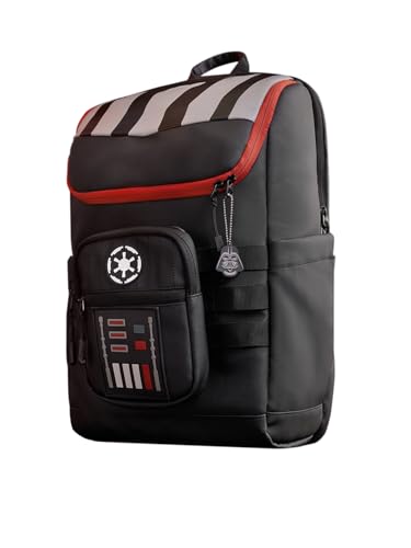 Image of The Souled Store Darth Vader: Empire Gear Backpacks | Official Star Wars Merchandise | Premium Water-Resistant Laptop Bag with Sith Lord Graphic | Durable Urban Travel Rucksack for Men & Women