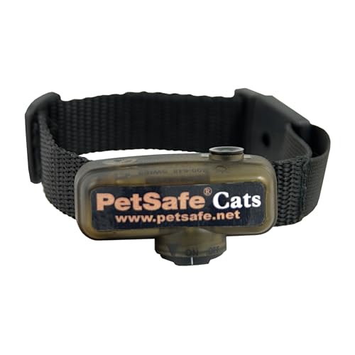 PetSafe In-Ground Fence Receiver Collar for Cats - Waterproof & Battery-Operated Adjustable Invisible Perimeter Training Collar - for Cats Older Than 6 Months, Weighing Over 6 lbs