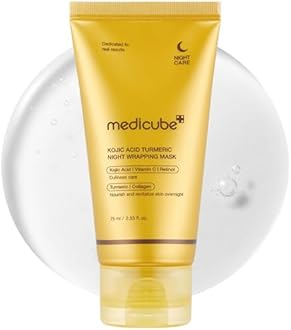 MEDICUBE KOJIC ACID TURMERIC NIGHT WRAPPING MASK 75 ML