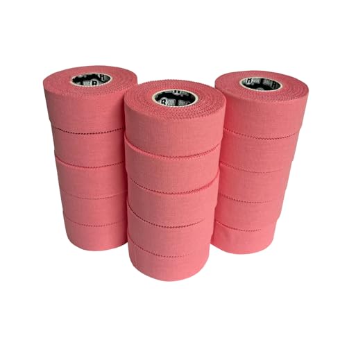 Image of Ringside 1 inch Athletic Trainers Tape, Cotton Kinesiology Tape for Combat Sports, Adhesive, 30 Foot Rolls, Light Pink, 15 Pack