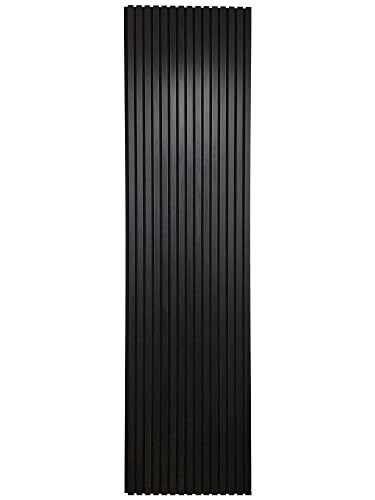 Slat Wall Panelling - Wood Panels for Walls - Contemporary 3D Wall Panels Cladding - Decorative & Sound Absorbing Acoustic Panels Slatted Wooden Slats Wall Panel (Black Oak)