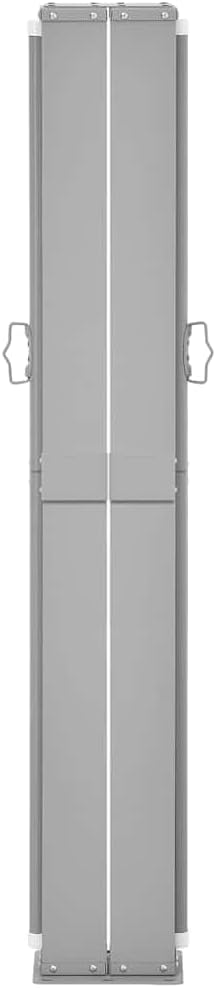 vidaXL Patio Retractable Side Awning 55.1"x472.4", Cream Outdoor Privacy Screen, UV and Water, Tear- Fabric, Easy Installation, Sturdy Steel Base, Suitable for Patio