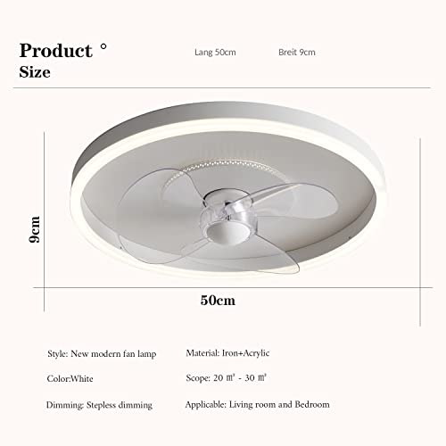 TMKOO LED Dimmerabile Ventilatore, Ventilatori da