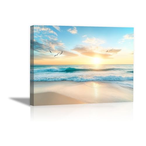 Cuadros murale paysage de mer 20x30cm encadrée pour déco moderne