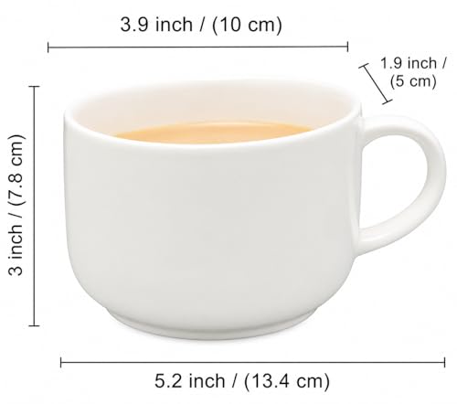 Tasses à thé et café 130 ml ensemble de 2 blanc Aport