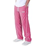 FQZWONG Men's Baggy Track Pants Y2K Streetwear Sweatpants Casual Loose Drawstring Letter Lounge Sports Trousers with Pockets（2-Pink,Medium