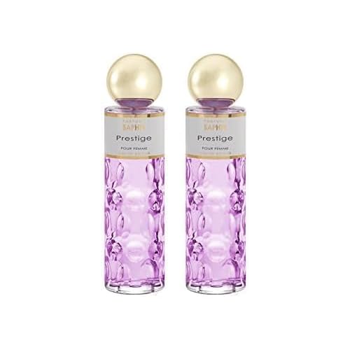 PARFUMS SAPHIR Prestige - Eau de Parfum - Mujer - 200 ml (Paquete de 2)