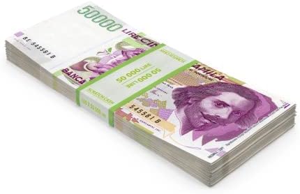 Scratch Cash 100 x ₤ 50.000 Lira Play Money (Real Size), Medium - Image 4