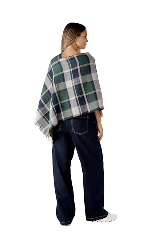Image of Women's Shawl Wrap Poncho Ruana Cape Cardigan Sweater Open Front for Fall Winter Spring