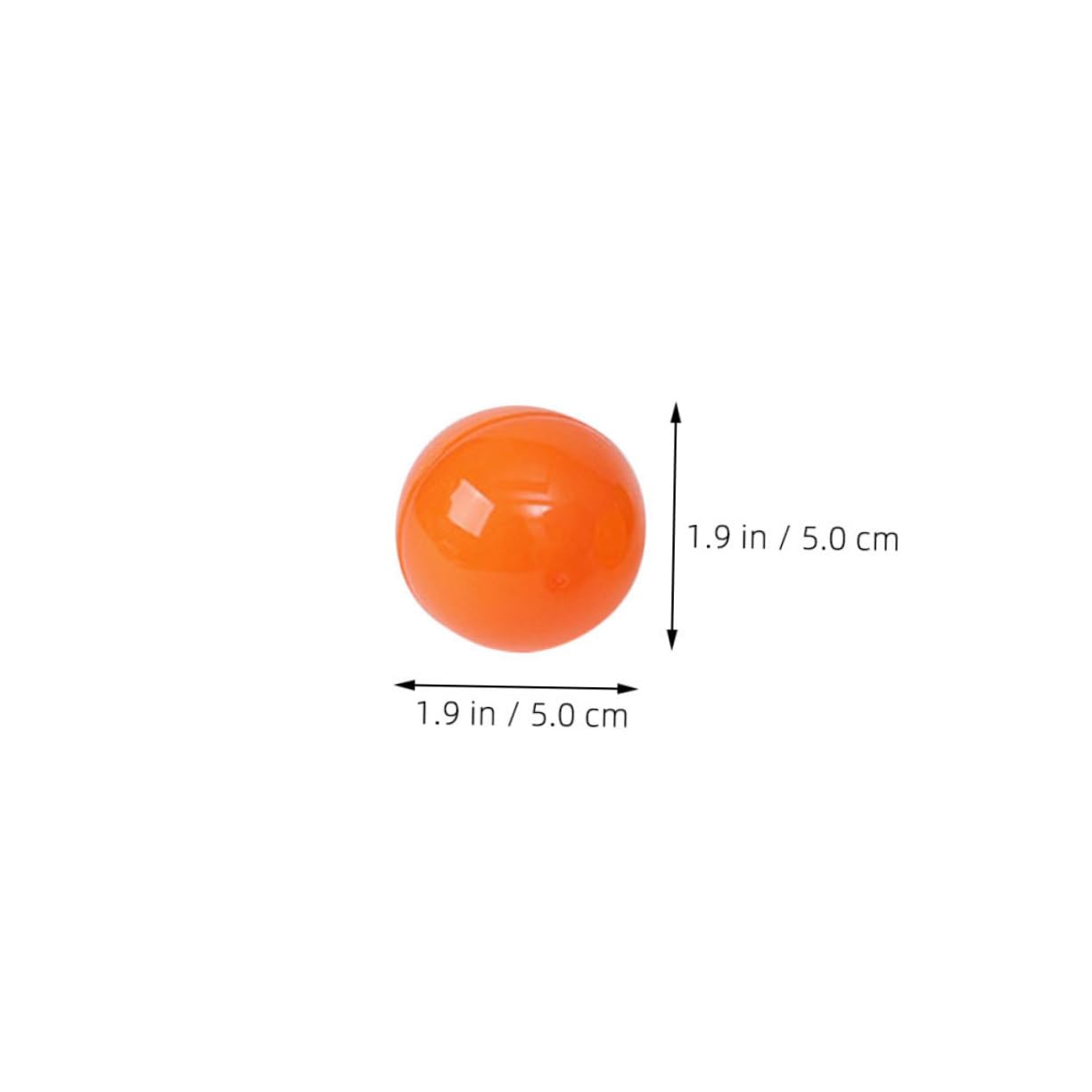 GAROZATION Seamless Balls 50pcs Plastic Game Balls for Boys and Girls Orange Prize Capsules for Parties
