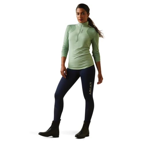 ARIAT Breathe Maillot Zippé 1/4 Vêtement Technique Équestre Anti-Transpiration
