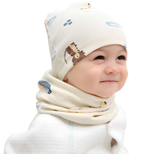 Amexo Baby Kinder Mütze Schal 2er Set Kleinkind Hut und Kragen Schals...