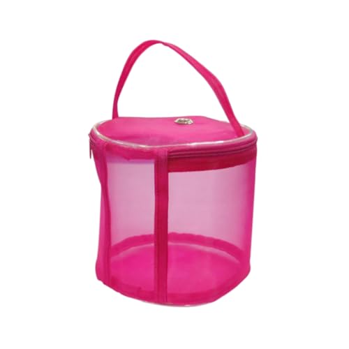 Bolsa de armazenamento de crochê DIY bolsa de fio de lã de malha estojo de armazenamento para projetos de tricô, costura