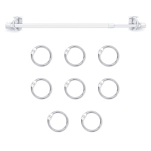 Adjustable Flip Calendar Holder Set 16-28 Inches Flip Calendar Chart Rod Date Cards Holder for Classroom Whiteboard Decor