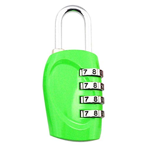RUNGAO - Candado antirrobo para Gimnasio (4 dígitos), Verde