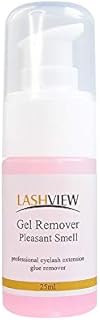 LASHVIEW Eyelash Extension Remover, Professional Gel Remover Fast Acting Removing Eyelash Extension Glue Pink 25ml With Pleasant Smell For Eyelash Extension Grafting Use
