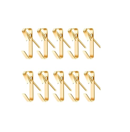 Image of Picture Hangers 15 Pcs Picture Hanging Hooks Pack, Heavy Duty Picture Hooks Hanging Hardware for Wall Hanging Photos Frames Mirrors