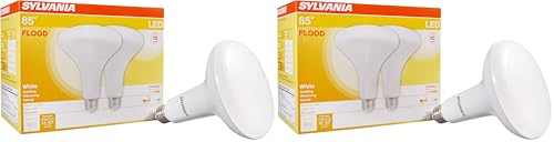 Image of Sylvania BR40 LED Flood Light Bulb, 13W, 85W Equivalent, Dimmable, 900 Lumens, 3000K, White - 2 Count (Pack of 2) (40338)