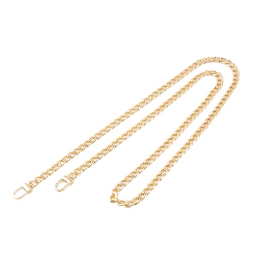 RAPUDA Gold Purse Chain Strap, 43.3 Inch Replacement Bag Chain Strap, Metal Braided Chain Strap for DIY Handbag Shoulder Crossbody Bag(Gold)