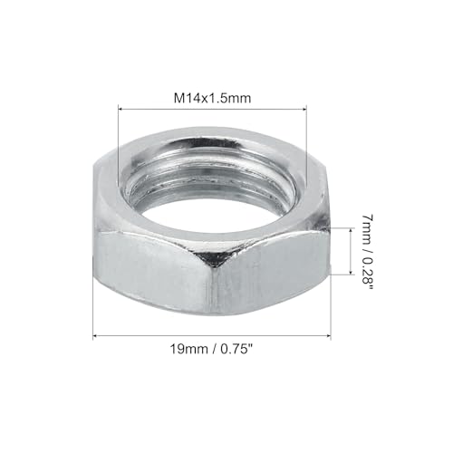 PATIKIL M14x1.5 Steel Hex Nuts - Image 2