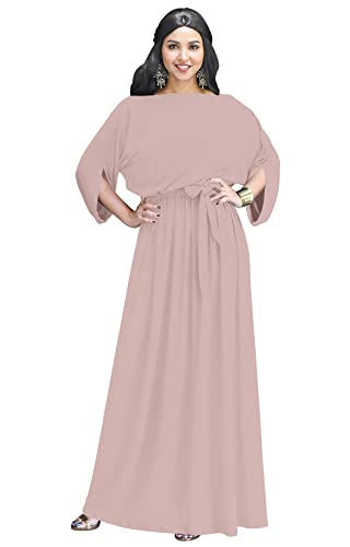 Image of KOH KOH Womens 2026 Flowy Formal Batwing Sleeve Evening Casual Gown