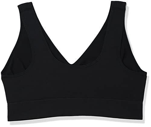 Hanes Women's Cozy Seamless Wire Free Bra, Black, Large #TOP1