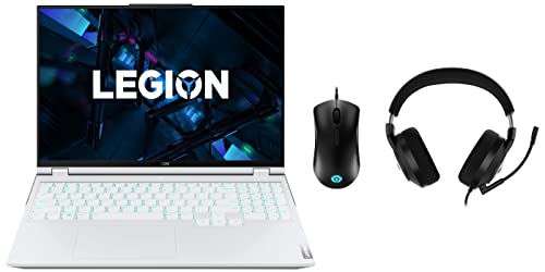 Image of Lenovo Legion5 Pro 11th Gen Intel i7 16 inch (40.64cm) QHD 16:10 IPS Gaming Laptop(16GB /1TB SSD /RTX 3060 6GB /165Hz /Win11 /MSO /RGB Backlit Keyboard /2.5Kg), 82JD005KIN + Legion Headset & 8K DPI Mouse