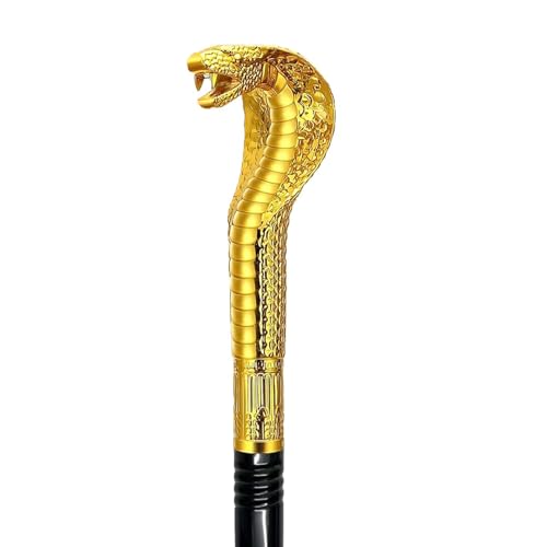 GAGIFT WORLD Tige en métal avec poignée en plastique serpent - Barre égyptienne pour costume de pharaon Cléopâtre - Accessoire de cosplay fascinant pour...