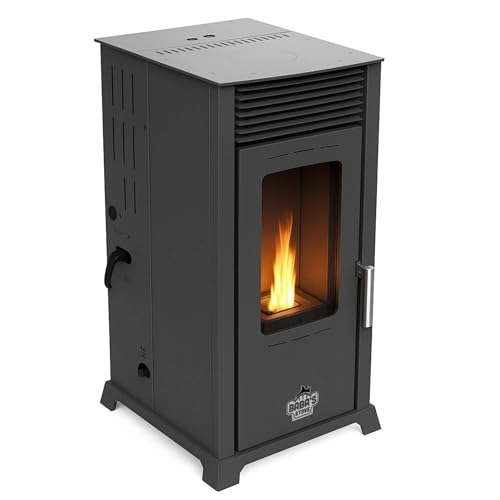 Babas Eco Hybridofen Pellets und Holz Kombiofen Kaminofen 8 kW Pelletofen ohne Strom...