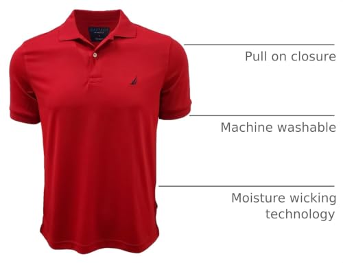 Camiseta polo para hombre Nautica Nav Tech de rendimiento miniatura 4
