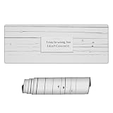 Tappetino per Mouse da Gioco Bianco, 800 x 300 x 3 mm Tappetino Mouse Divertente, Tappetino per Mouse Esteso di Grandi Dimensioni, Grand Mouse Pad con Base in Gomma Antiscivolo per Ufficio e Gioco F-2