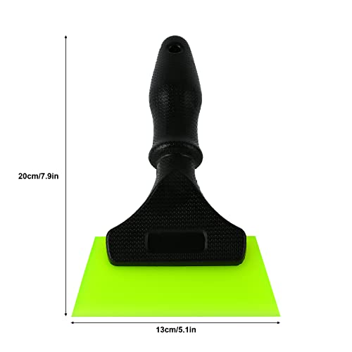 Foshio All-Purpose Silicone Squeegee For Shower Glass Door, Window Cleaning, Window Squeegee With 5'' Green Blade Non-Slip Handle For Car Windshield, Mirror, Tile #TOP1