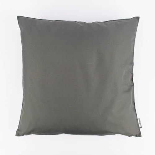 SCHÖNER LEBEN. Cojín de exterior St. Maxime estructura antracita, 60 x 60 cm