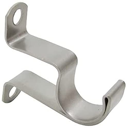 Spring Window Fashions 7/16-Inch Round Cafe Curtain Rod (28 To 48-Inch Width, Nickel) #TOP1