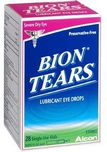 Bion Tears Lubricant Eye Drops Single Use Vials - 28 ct, Pack of 3