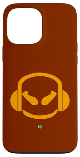 Funny DJ Mallow's SmilingFace �I�[���I�����W �X�}�z�P�[�X iPhone 13 Pro Max �p